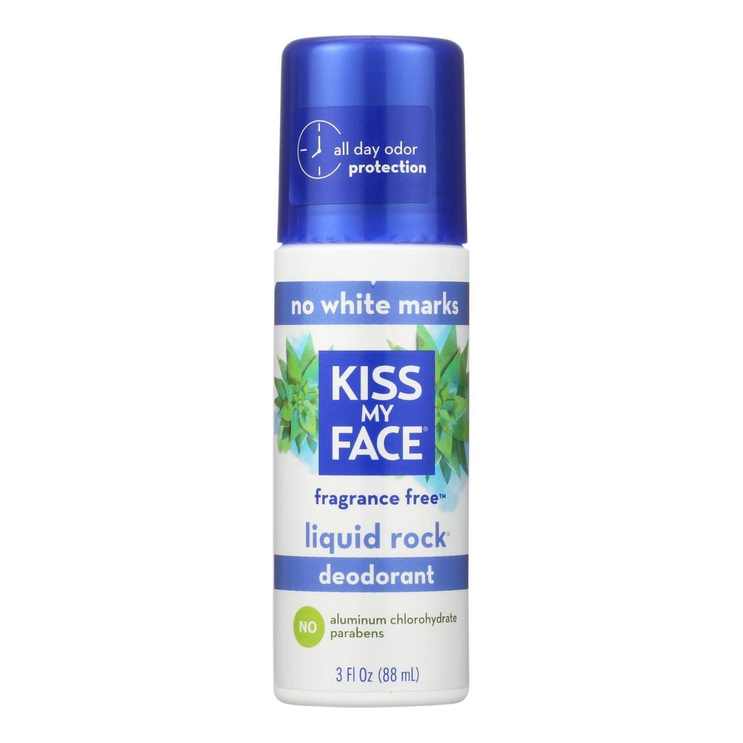 Kiss My Face 0990648 Deodorant Liquid Rock Roll-On Fragrance Free - 3 fl oz