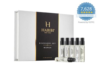 H HABIBI Womens Oud Collection Discovery Sample Set - Perfumes for Women, Arabian Perfume for Women, Perfume Sampler for Women, 10 Mini Sprays (2 mL Each), Made in USA