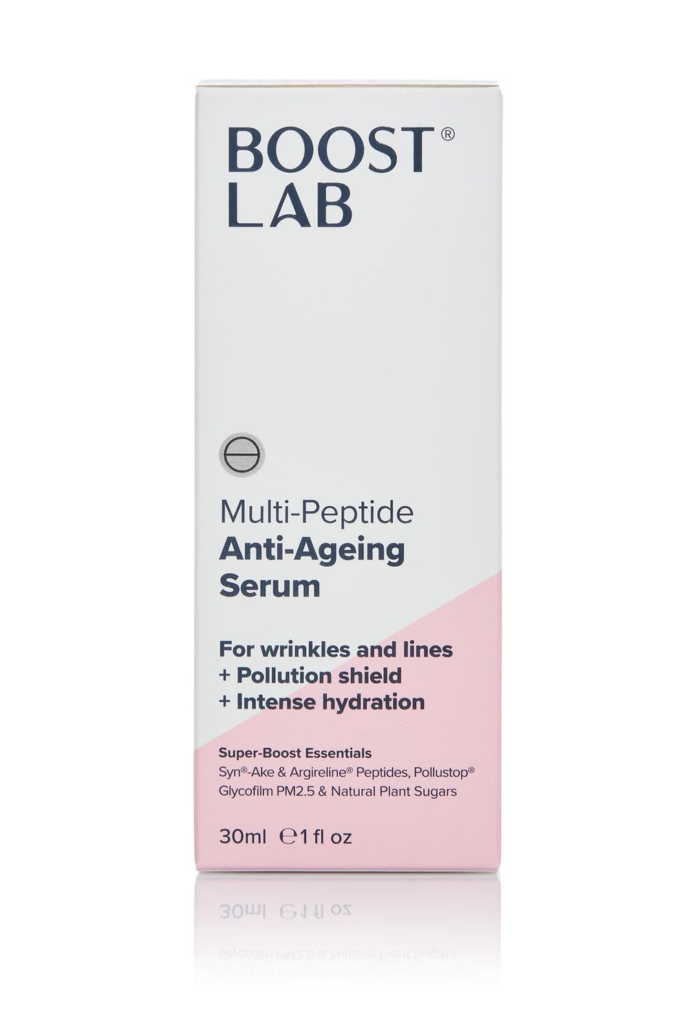 BOOST LAB Multi-Peptide Anti Ageing Serum - For Mens Women - Reduce Wrinkle Facial Lines - Provides Deep and Long-Term Hydration - Paraben Free, Sulphate Free, Fragrance Free - 30 ml (1 fl oz)