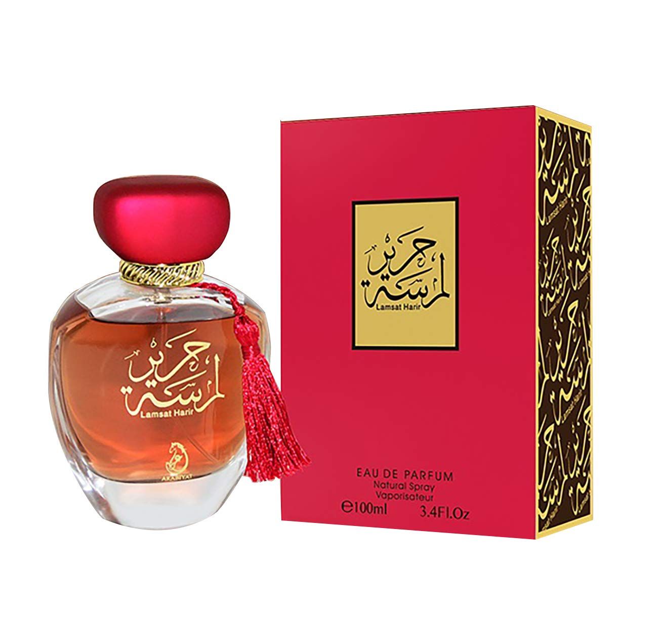 ARABIYAT Lamsat Harir Women&#39;s Eau de Perfume Middle Eastern Spray - Sweet, Fruity, Musky Aromatic Fragrance for Women - 100 ml
