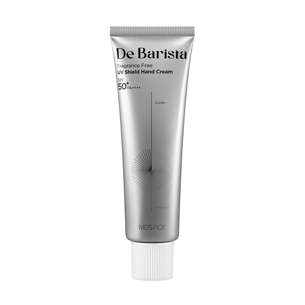 MD&#39;S PICK De Barista Sun Shield Hand Cream SPF50PA 50g - UV Protect,Fragrance-Free, Vegan, and Lightweight Hand Moisturizer