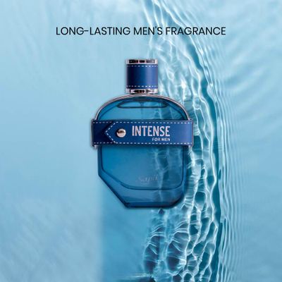 Sapil Intense Aromatic Spicy Men's Cologne - Luxury Eau de Parfum with Lemon, Ginger Vetiver - Long-Lasting, Bold Masculine Fragrance for All Occasions - Premium Arabic Cologne (100ml 3.4oz)