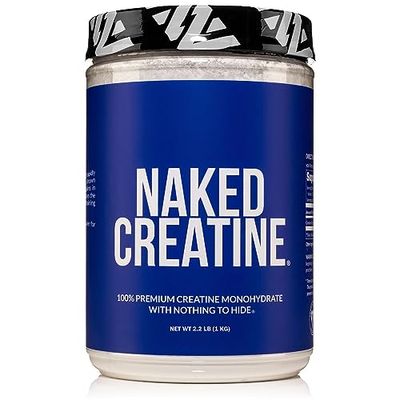 Naked Pure Micronized Creatine Monohydrate - 200 Servings, 1,000g Bulk - Vegan, Non-GMO, Gluten Soy Free - Muscle Building, Strength Training, Gym Fitness Supplement