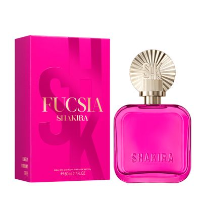Shakira Perfumes - FUCSIA Eau de Parfum For Women - Long Lasting - Vivid and vibrant Scent - Floral and Gourmand Notes - Ideal for Day Wear - 2.7 Fl Oz