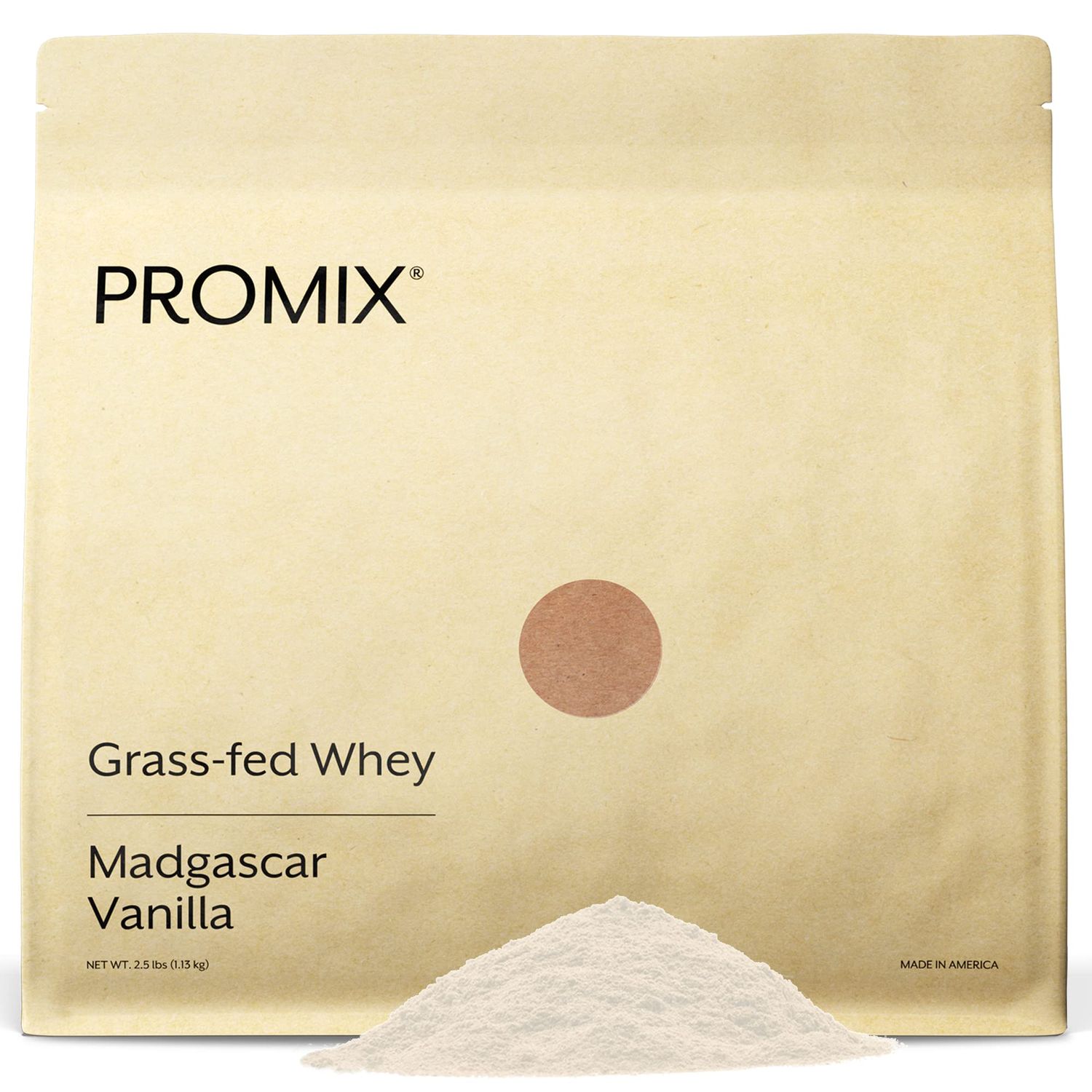 Promix Whey Protein Powder, Vanilla - 2.5lb Bulk - Grass-Fed 100 All Natural - Post Workout Fitness Nutrition Shakes, Smoothies, Baking Cooking Recipes - Gluten-Free Keto-Friendly