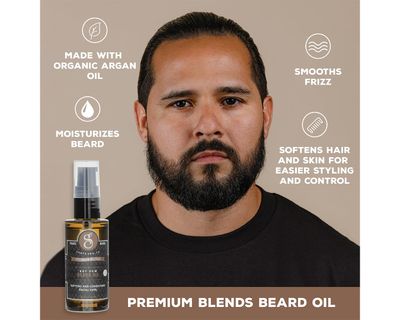 Suavecito Premium Blends Beard Oil - Leave-In Beard Conditioner For Softening Hair, Hydrating Skin, Eliminating Beard Dandruff, Healthy Beard Growth - Bay Rum Fragrance - 1 oz