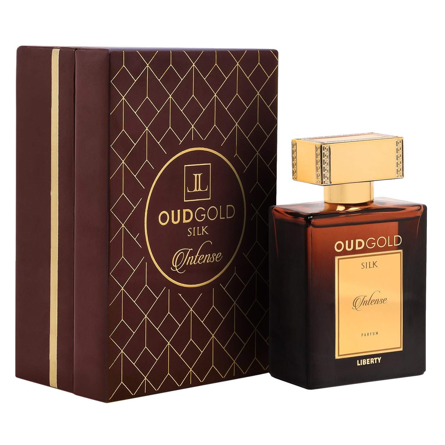 Liberty Premium Oud Luxury Seductive Long Lasting (3 days) OudGold Silk Intense Parfum for Men Women (100ml3.4Oz), Designed in France, Woody Notes