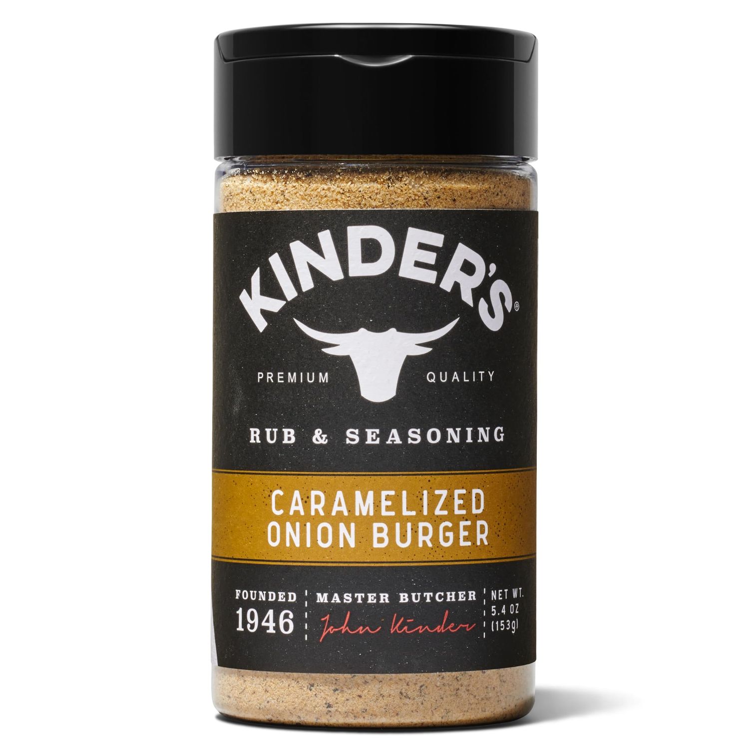 KINDERS Caramelized Onion Burger Seasoning Blend, 5.4 oz, (Buy it while it lasts)