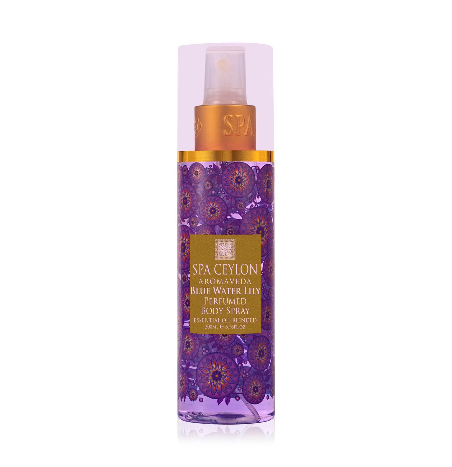 SPA CEYLON Blue Water Lily Body Spray Aquatic Fruity Floral Mist for Women Ethereal Scent with Musk Amber Vanilla