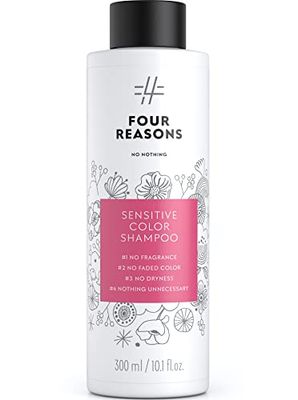 No nothing Sensitive shampoo for color treated hair - Fragrance Free Shampoo - Hypoallergenic, Vegan, Paraben Free and Clear Shampoo - Unscented Shampoo for Sensitive Scalp and Skin - 10.15 oz