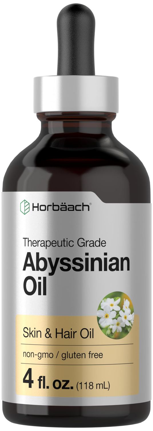 Horbach Abyssinian Oil 4 fl oz Hair and Skin Oil Paraben, SLS and Fragrance Free from Crambe Abyssinica Seed