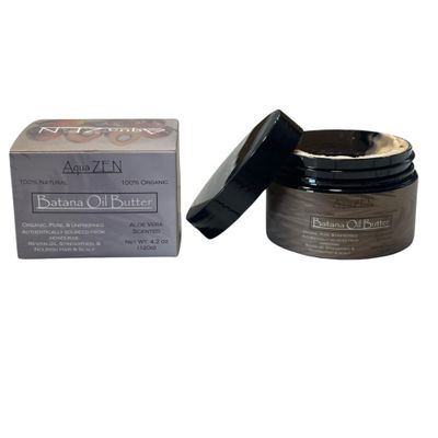 100 Raw Batana Oil Butter wAloe Vera Scent for Hair Growth Pure, Organic, Unrefined - Sourced from Honduras Dr Sebi Approved 4.2oz