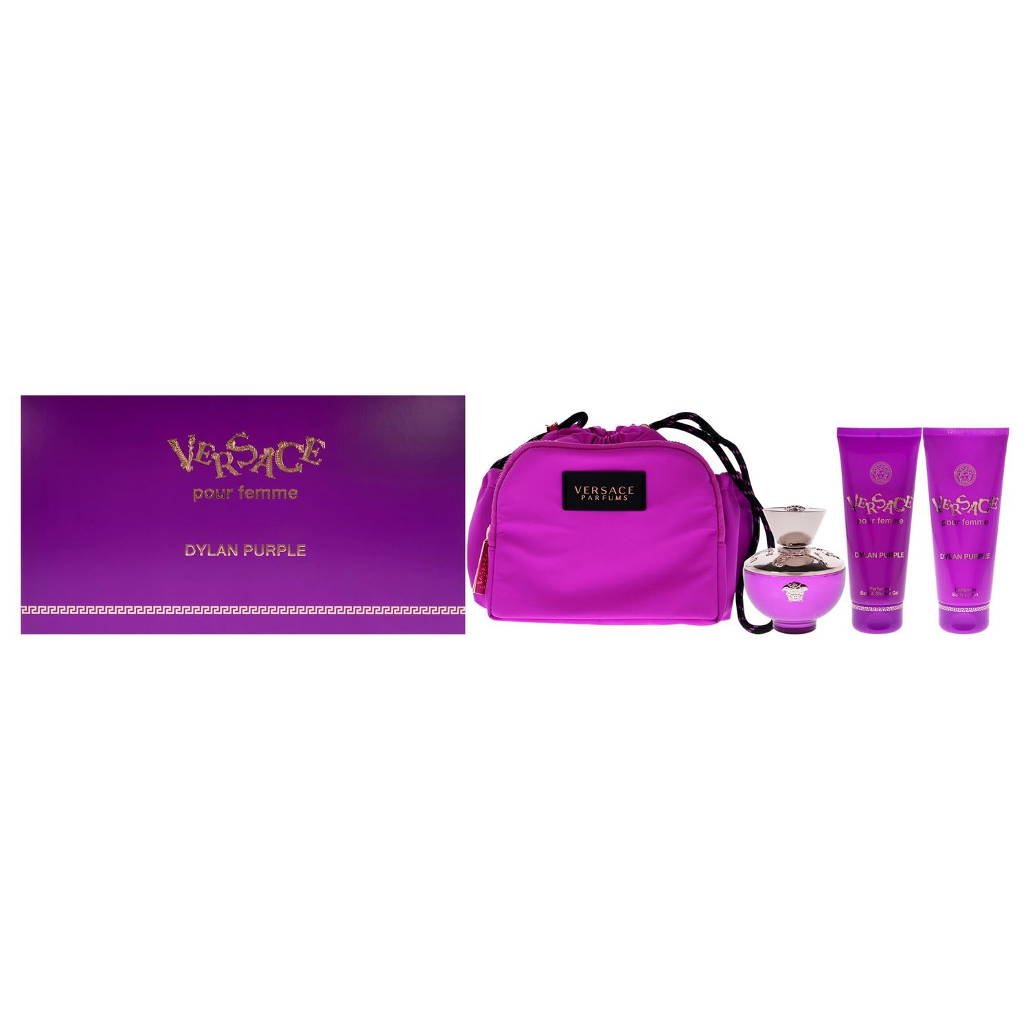 Versace Pour Femme Dylan Purple 4 Pcs Gift Set