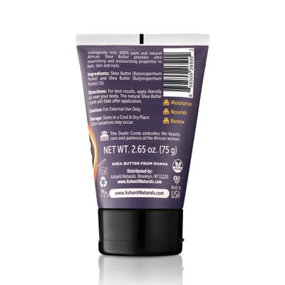 Ashanti Naturals Yellow Whipped Shea Butter 100 Natural African Shea Butter Moisturizing and Fragrance Free (2.65 oz Tube)