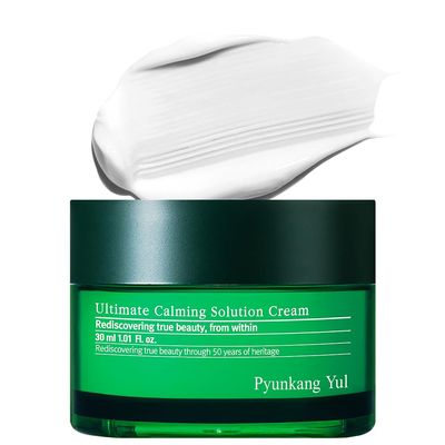 PKY Pyunkang Yul Ultimate Calming Solution Cream for Sensitive Skin with Patented Ingredients, Moisturizer Intensely Calms Soothes Redness with Cica Tea Tree, Korean Skincare (1.01 Fl. Oz, 30ml)