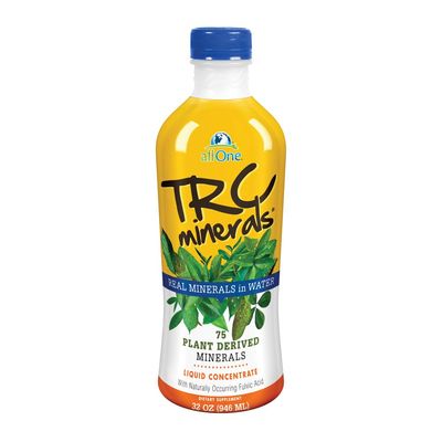 allOne TRC Minerals Liquid Unflavored Full Spectrum of 75 Plant-Derived Trace Minerals Electrolytes Per Ounce 32oz