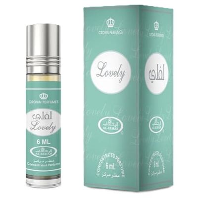 Al-Rehab perfumes Lovely Concentrated Perfume Rollerball for Unisex, 0.2 Ounce