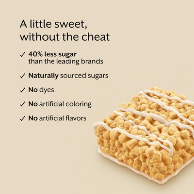 Promix Nutrition Vegan Protein Puff Bars High Protein, Low Calorie Marshmallow Crispy Treat Kosher, Soy Free - French Vanilla