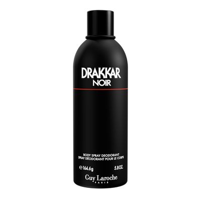 Guy Laroche Drakkar Noir, Iconic Designer Fragrance, Intense Powerful Body Spray, Fougere Blend Aromatic Spices, Long Lasting Mens Cologne, Day and Evening Scent, 5.8 Fl. Oz.