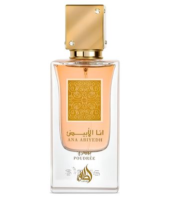 Lattafa Ana Abiyedh Poudree for Women Eau de Parfum Spray, 2.04 Ounce 60 Ml
