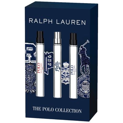 RALPH LAUREN FRAGRANCES World of Polo Discovery Fragrance Set - Polo Red, Polo Blue, Polo 67 - Eau de Toilette - 3-Piece Gift Set - Travel Size - 0.3 Fl Oz Each