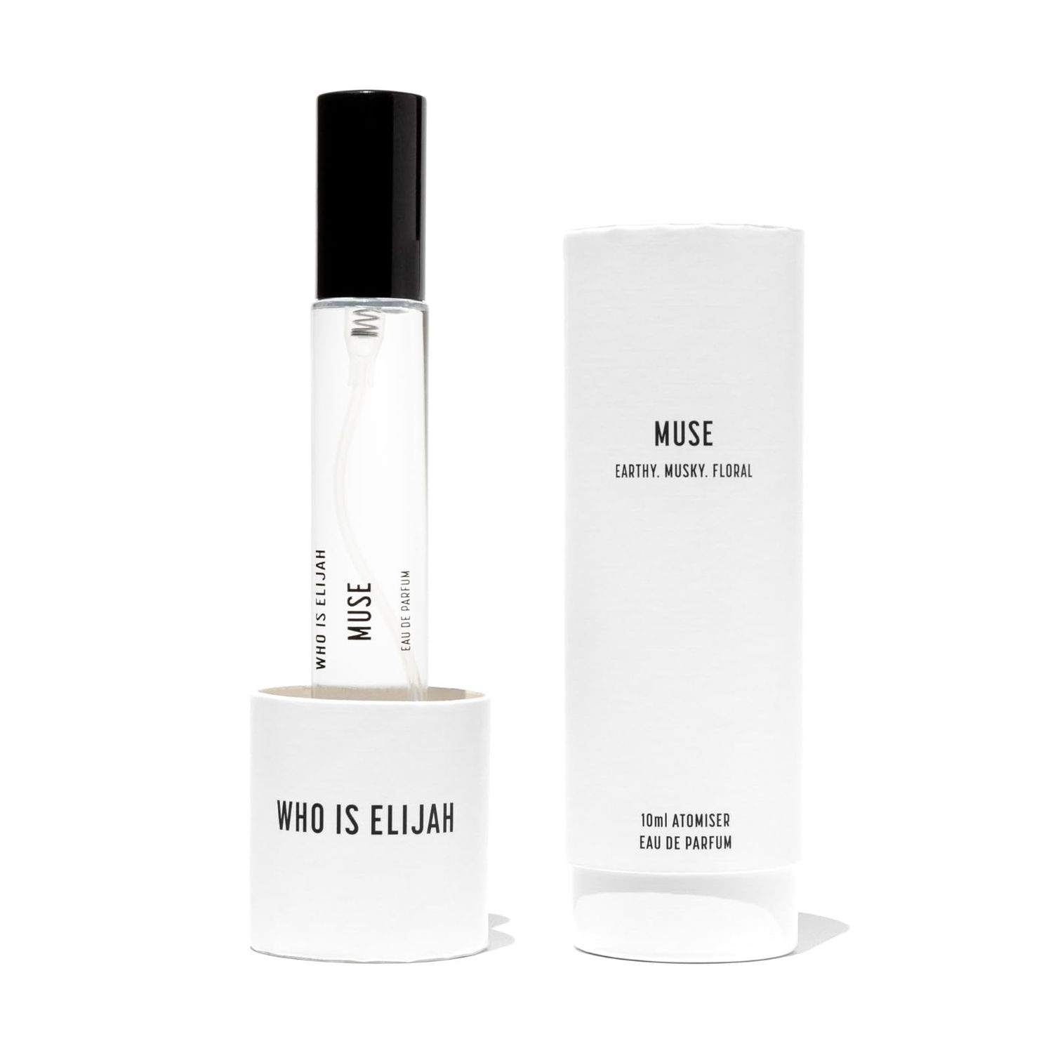 WHO IS ELIJAH Muse Perfume, Unisex Eau de Parfum for Men Women, Floral Musky Fragrance with Notes of Jasmine, Ambroxan, Woody Amber, Garwood, Gifts for Women Men, Unisex Cologne, 0.3 Fl Oz