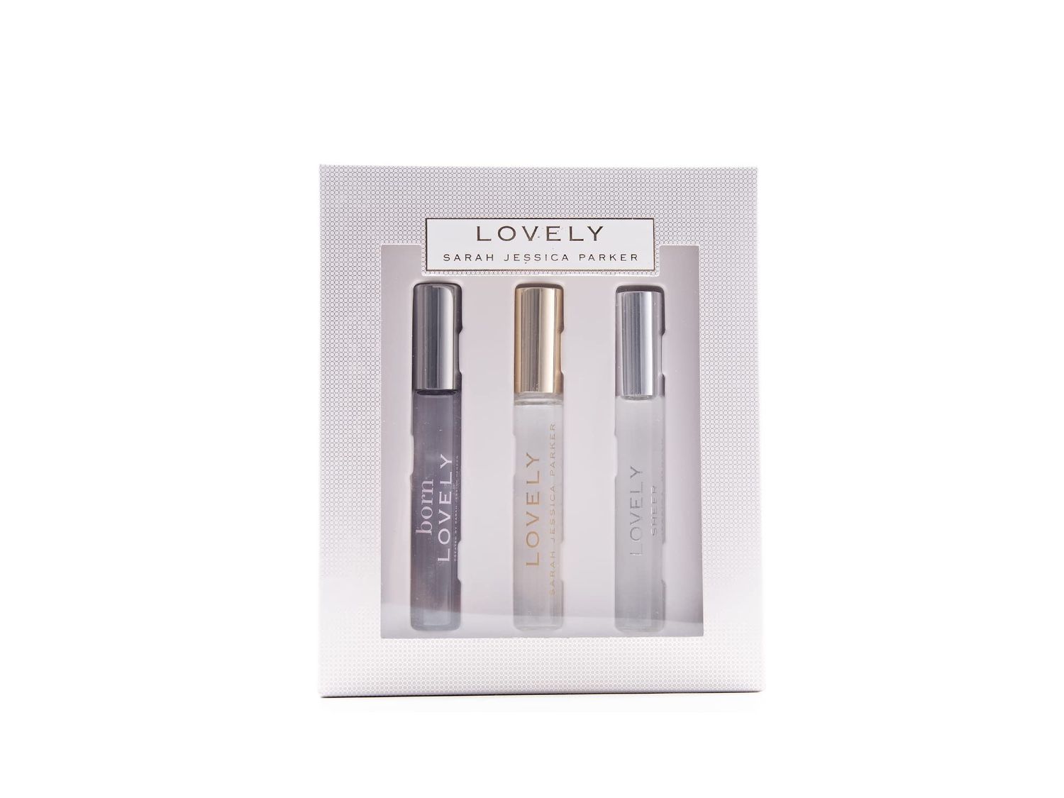 Lovely by Sarah Jessica Parker for Women - 3 Pc Mini Gift Set 0.33oz Lovely EDP Rollerball, 0.33oz Loevly Sheer EDP Rollerball, 0.33oz Born Lovely EDP Rollerball