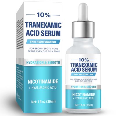 Tranexamc Acid 10 Serum, Discoloration Correcting Serum, Natural Dark Spot Remover for Face, Hyaluronic Acid Niacinamide
