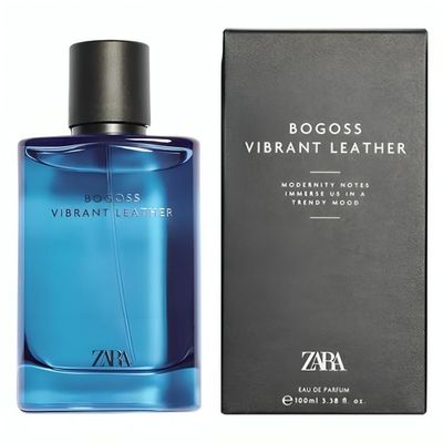 Zara Bogoss Vibrant Leather EDP Eau De Parfum Cologne for Men 100 ML (3.38 FL. OZ)