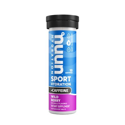Nuun Sport Caffeine Electrolyte Drink Tablets, Wild Berry,10 Count (Pack of 1)