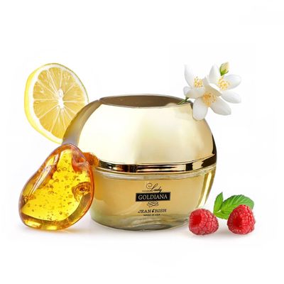 Jean Rish Lady Goldiana Eau De Parfume - Perfume for Women (3.4 Fl Oz 100ml) with Jasmine, White Honey Raspberry Notes - Long Lasting and Luxury Fragrance
