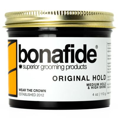 Bona Fide Pomade, Original Hold 4 oz. Medium Hold, High Shine, Water-Based Pomade, Non-Flaking Easy to Wash Out Formula, Pink Grapefruit Fragrance