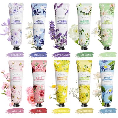 10 Pack Hand Cream Gifts for Women, Bridesmaid Gifts, Teen Girls Gifts, Bulk Stocking Stuffers, Party Favors, Moisturing Natural Fragrance Travel Mini Lotion Hand Cream for Dry Cracked Hands