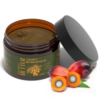 Salubrito Raw Batana Oil, 4oz120g - 100 Pure Unrefined Butter for Thicker, Stronger, Moisturizing Nourishing Hair Massage Oil, Natural for Men Women