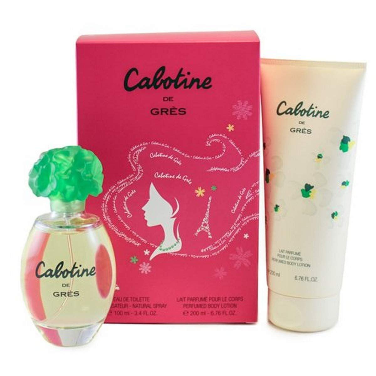 Parfums Gres Cabotine De Gres By Parfums Gres For Women. Gift Set ( Eau De Toilette Spray 3.4-Ounces Perfumed Body Lotion 6.76-Ounces )