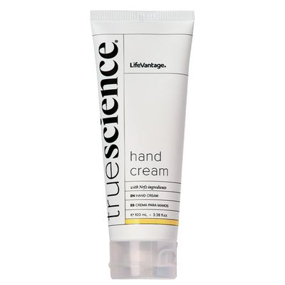 TrueScience Hand Cream (100ml) Nourishing Hydration for Dry Hands, with Shea Butter, Aloe Vera Juice, Sunflower Seed Oil, Vitamin Complex, and Nrf2 Actives in an Invigorating Citrus-Ginger Fragrance