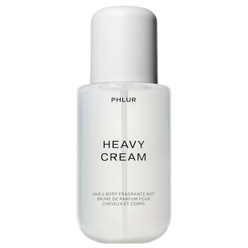 PHLUR Heavy Cream Body Mist - Hair and Body Mist for Women Body Spray for Men - Marshmallow, Whipped Cream, Jasmine, Coconut Cream Vanilla Body Spray (8 FL Oz)