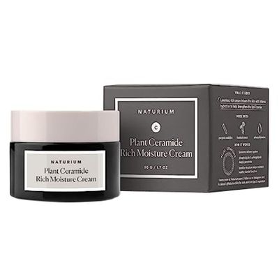 Naturium Plant Ceramide Rich Moisture Cream, Hydrating Anti-Aging Skincare, 1.7 oz