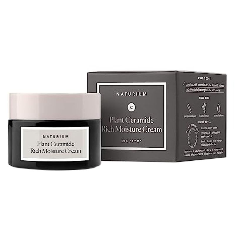Naturium Plant Ceramide Rich Moisture Cream, Hydrating Anti-Aging Skincare, 1.7 oz