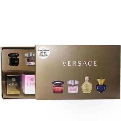 Versace Gifts Sets Womens Mini Set (Crystal NoirBright CrystalEros Pour Femme EDT, Pour Femme Dylan Blue EDP)