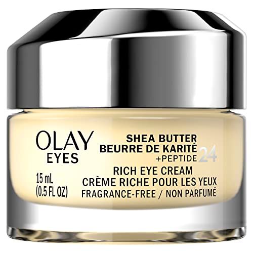 Olay Eyes Shea ButterPeptide 24 Rich Eye Cream, Fragrance Free, 0.5 oz.