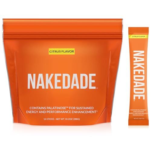 Nakedade Citrus - Performance Enhancing Sports Drink Powder - Electrolyte Powder - No GMOs or Artificial Sweeteners, Gluten-Free, Soy-Free, Dairy-Free -