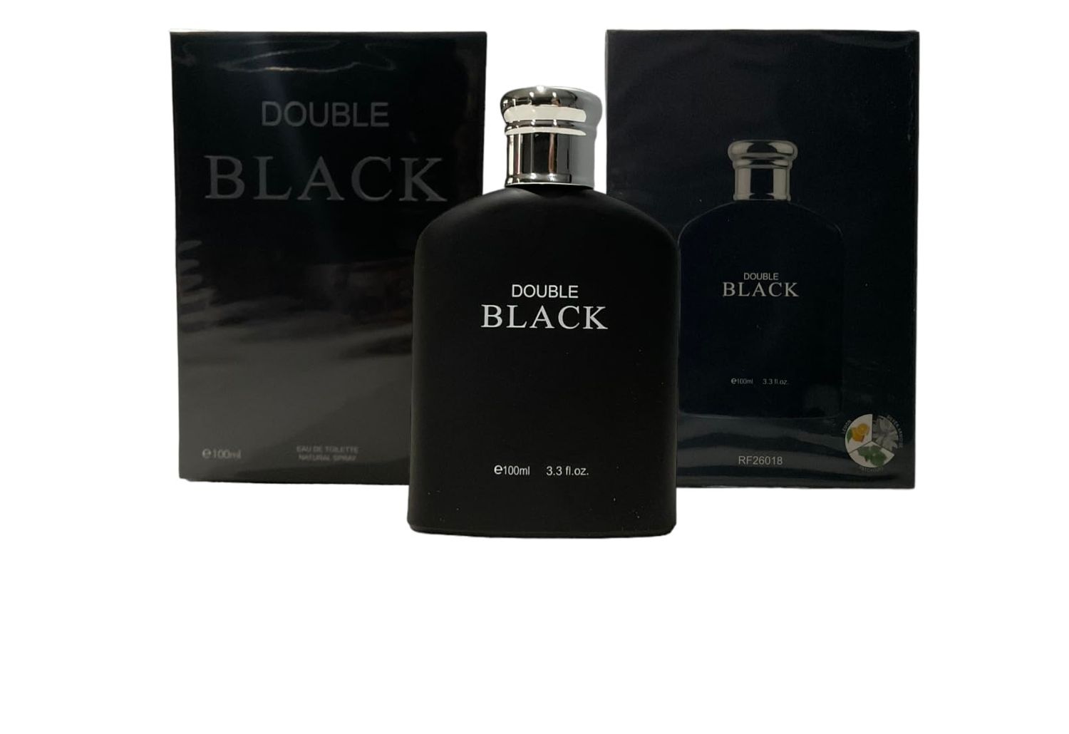 Royal Fragrance Double Black 3.3 Ounces Mens Eau de Toilette Spray Cologne