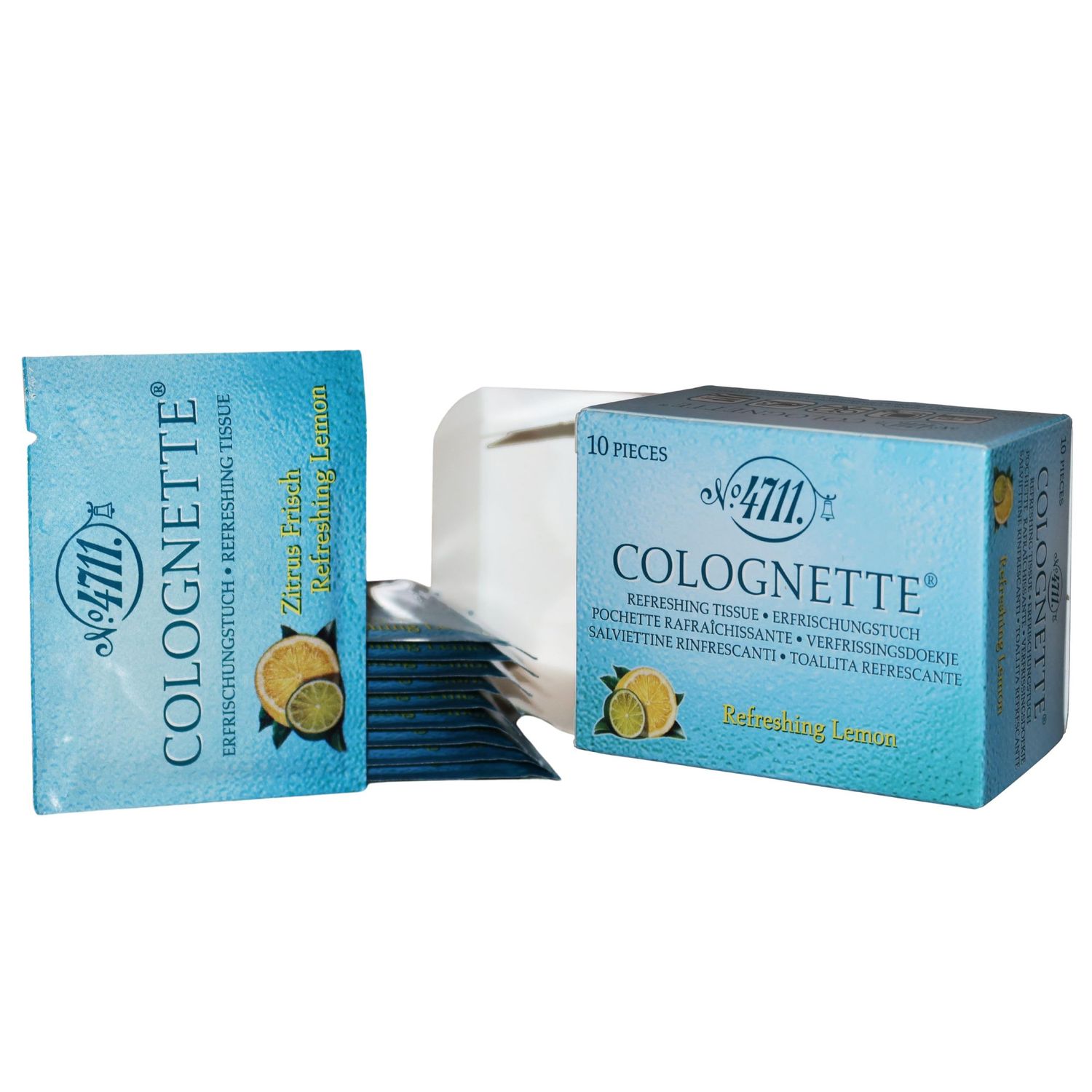 Muelhens 4711 Colognette Eau de Cologne Perfumed Tissue for Women and Men, 10 Count