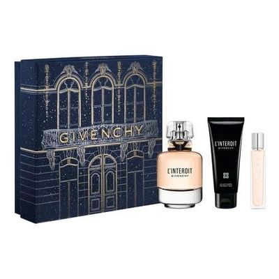 Givenchy L&#39;interdit Eau De Parfum Gift Set (EDP 2.7 fl. oz Body Lotion 2.5 fl. oz EDP 0.42 fl. oz)