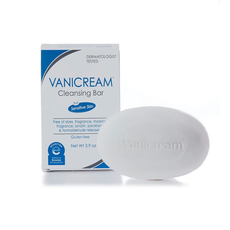Vanicream Cleansing Bar Fragrance, Gluten and Sulfate Free For Sensitive Skin Gently Cleanses and Moisturizes 3.9 Ounce Pack of 12