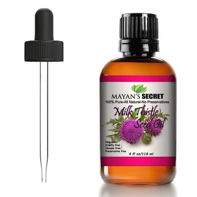 Mayan&#39;s Secret Milk Thistle Seed Oil Pure Cold Pressed Rich in Vitamin E and for Aging Skin