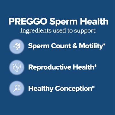 O Positiv Preggo Sperm Health Capsules for Men - OBGYN-Formulated for Improved Sperm Count Motility with Tongkat Ali, NAC, Alpha Lipoic Acid - Male Reproductive Health, 60 Count (Pack of 1)