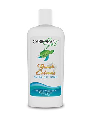 Beach Colours Natural Self Tanner, 6oz - Sunless Instant Self-Tanning Lotion for Women, Paraben-Free, Fragrance-Free, No Orange Streaks, Fake Bronzing Lotion for Face and Body Glow, For All Skin Types
