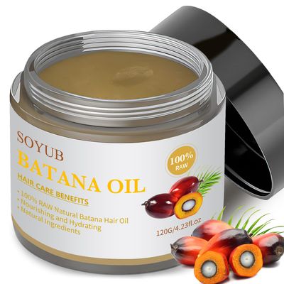 Batana Oil for Hair Growth - 100 Unrefined Batana Oil - Dr. Sebi Raw Batana Oil from Honduras - Prevents Hair Loss, Promotes Hair Growth and Thickness for Men Women, Eliminates Split Ends 4.23 OZ